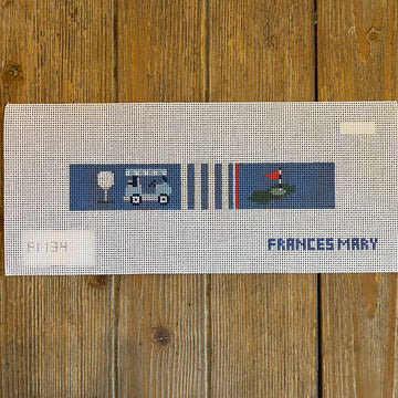 Francis Mary Needlepoint - Golf Key Fob