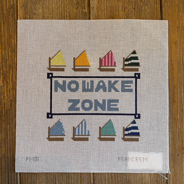 Francis Mary Needlepoint - No Wake Zone
