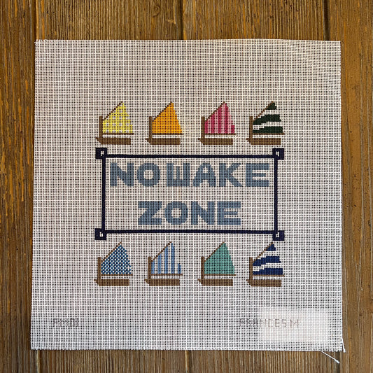 Francis Mary Needlepoint - No Wake Zone