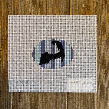 Francis Mary Needlepoint - Cape Ornament (Purple)