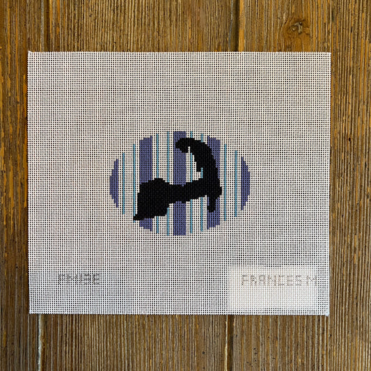 Francis Mary Needlepoint - Cape Ornament (Purple)