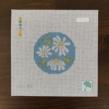 G Banks Needlepoint - Small Crazy Daisy Round