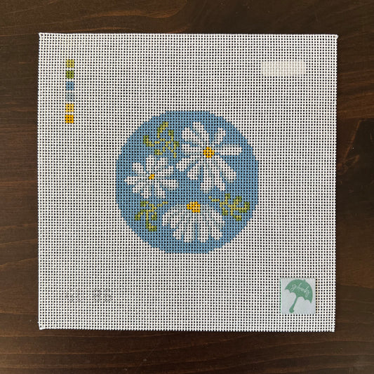 G Banks Needlepoint - Small Crazy Daisy Round