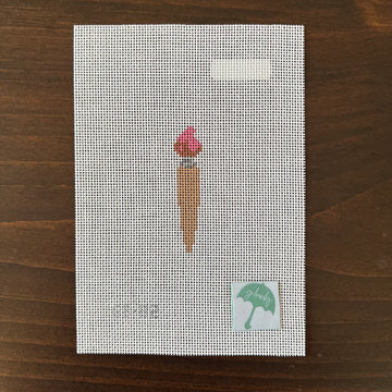 G Banks Needlepoint - Pink Paint Brush-Charm