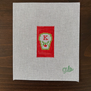 G Banks Needlepoint - Ketchup Packet