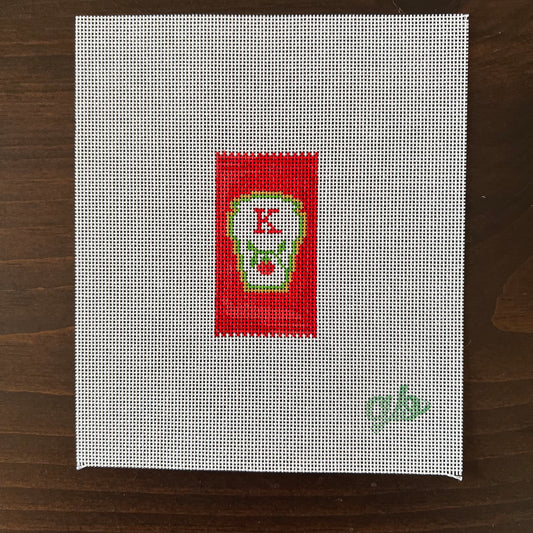 G Banks Needlepoint - Ketchup Packet