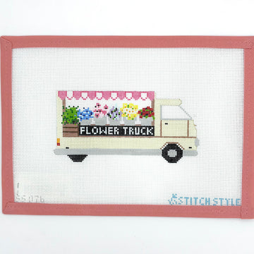 Stitch Style Needlepoint - Flower Truck