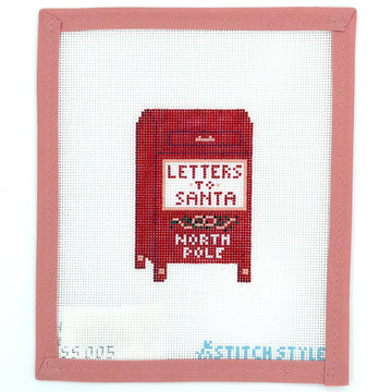 Stitch Style Needlepoint - Letters to Santa Mailbox