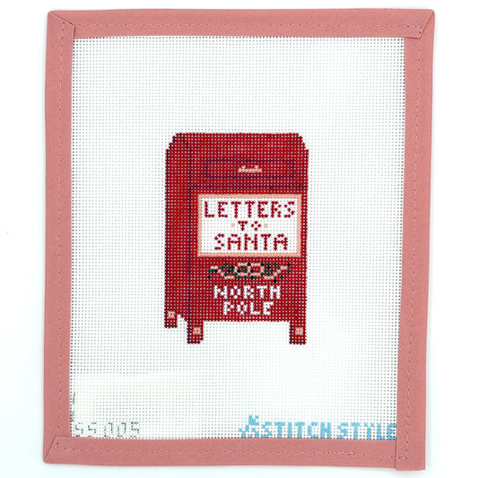 Stitch Style Needlepoint - Letters to Santa Mailbox