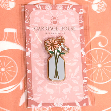 Mason Jar Vase Needle Minder