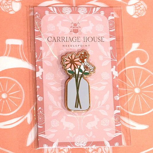 Mason Jar Vase Needle Minder