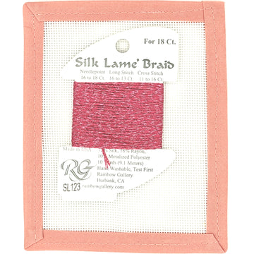 Silk Lame Braid SL123 Dark Hot Pink