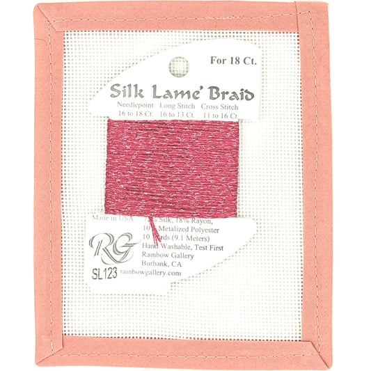 Silk Lame Braid SL123 Dark Hot Pink