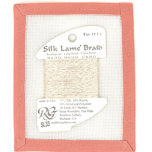 Silk Lame Braid SL33 Eggshell