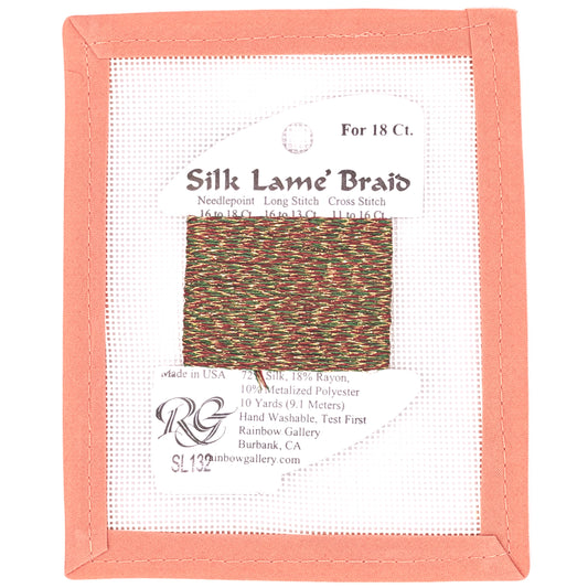 Silk Lame Braid SL132 Christmas