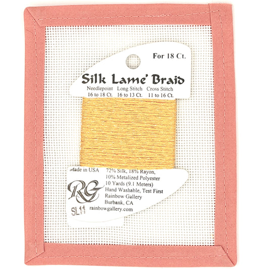 Silk Lame Braid SL11 Yellow