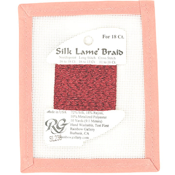 Silk Lame Braid SL236 True Red