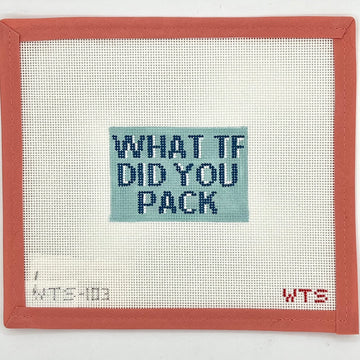 What's the Stitch - What TF Did You Pack Luggage Tag