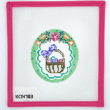 Pearly Gates Designs - Polka Dot Easter Basket Vignette