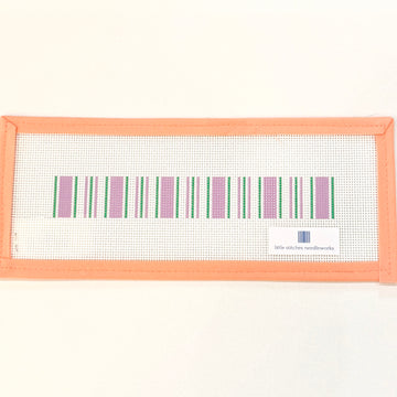 Little Stitches Needleworks - Cabana Stripe Fob Lavender & Green