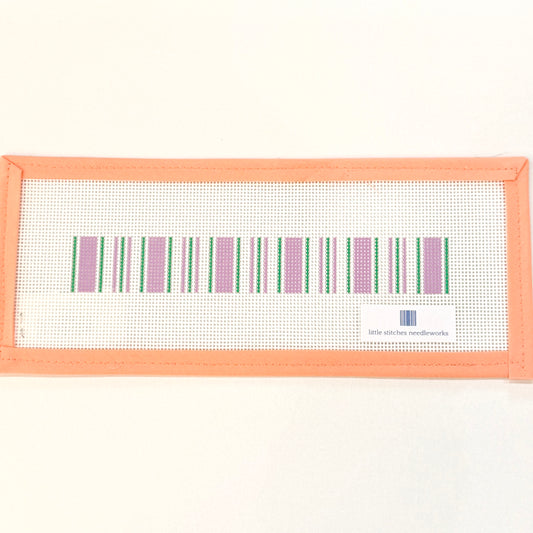 Little Stitches Needleworks - Cabana Stripe Fob Lavender & Green