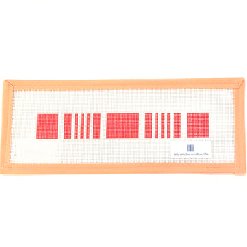 Little Stitches Needleworks - Ticking Fob Strawberry Pink