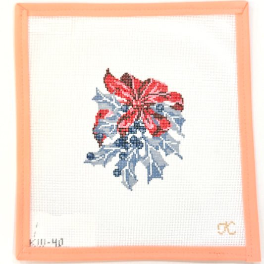 Kate Woodward - Blue Holly with Red Bow
