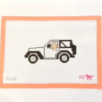 Poppy’s Designs - Jeep Wrangler with Dog