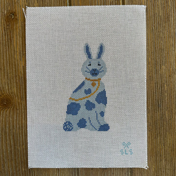 SLS Needlepoint - Chinoiserie Bunny Blue on Blue
