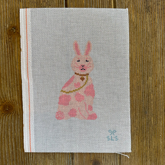 SLS Needlepoint - Chinoiserie Bunny Pink / Pink