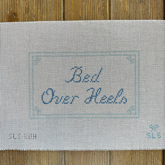 SLS Needlepoint - Bed Over Heels Pillow, White