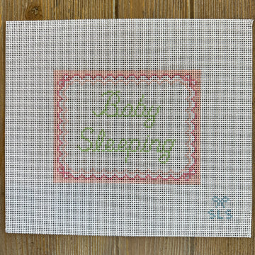 SLS Needlepoint - Baby Sleeping Pink Bows