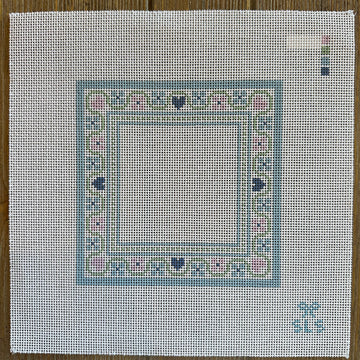 SLS Needlepoint - Frame - Love & Flowers, Lavender