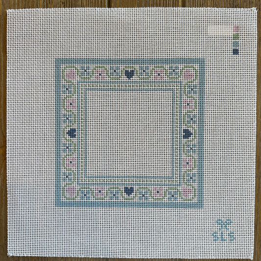 SLS Needlepoint - Frame - Love & Flowers, Lavender