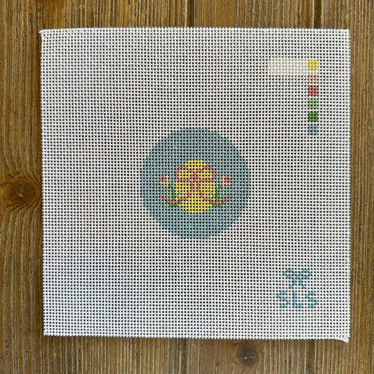 SLS Needlepoint - Floral Bow Egg