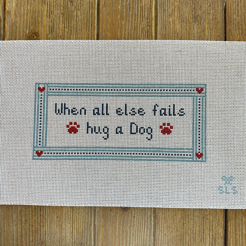 SLS Needlepoint - Hug a Dog