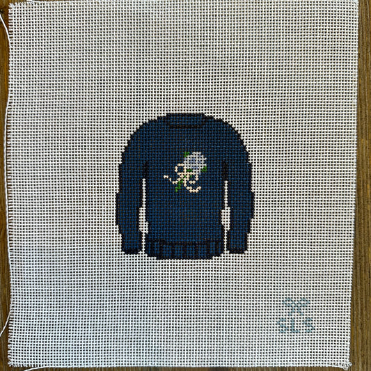 SLS Needlepoint - Hydrangea Sweater