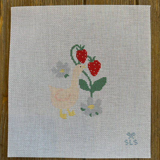 SLS Needlepoint - Strawberry Goose