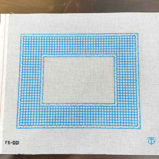 Tina Griffin Designs - Blue & White Check Frame