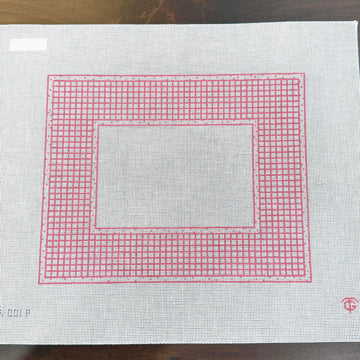 Tina Griffin Designs - Pink & White Check Frame