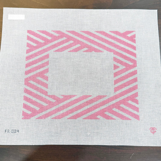 Tina Griffin Designs - Pink & White Stripe Frame