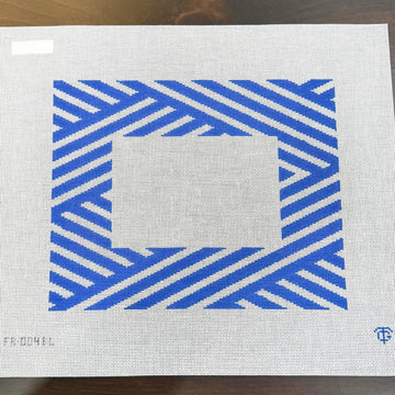 Tina Griffin Designs - Blue & White Stripe Frame