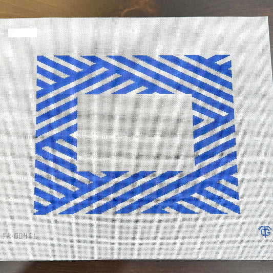 Tina Griffin Designs - Blue & White Stripe Frame