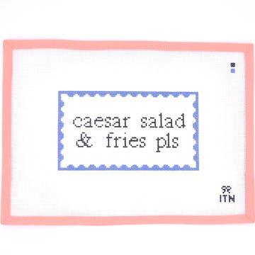 Ivy Thread Needlepoint - Caesar Salad & Fries, Pls