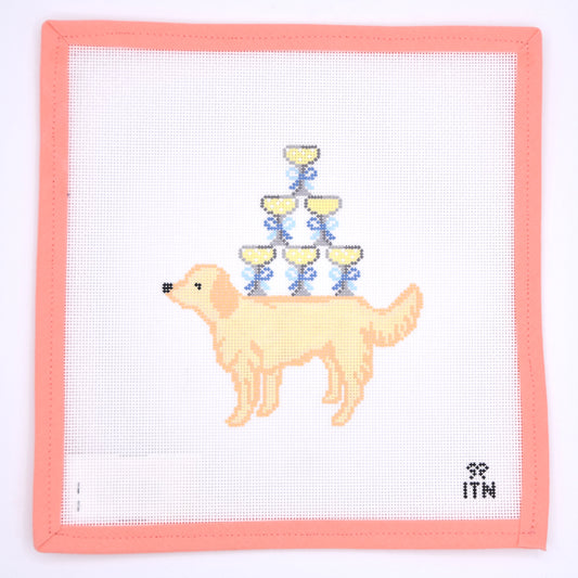 Ivy Thread Needlepoint - Champagne Retriever