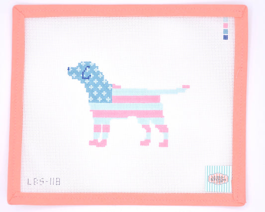 Le Beau Stitch - American Flag Labrador