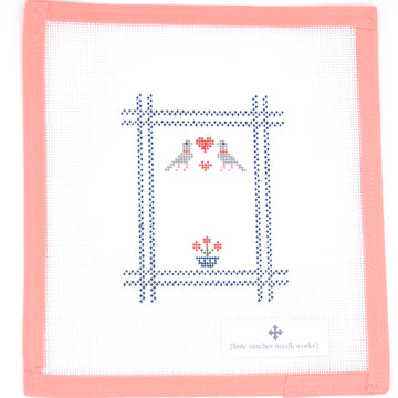 Little Stitches Needleworks - Lovebirds Ornament