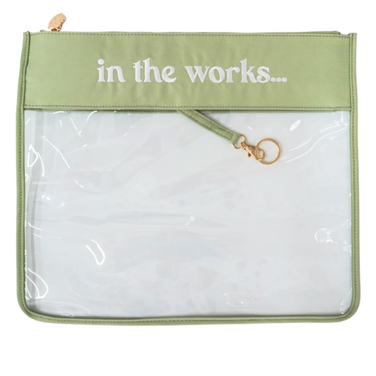 In The Works Project Bag in Sage Green