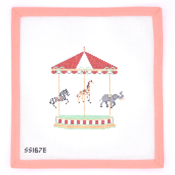 Stitch Style Needlepoint - Circus Carousel