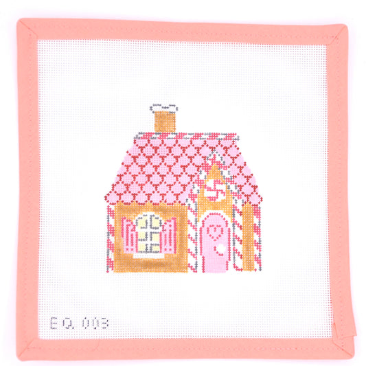 Stitch Style Needlepoint - Gingerbread House